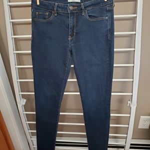 Dark wash denim leggings